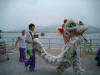 Lion dance for Tin Hau